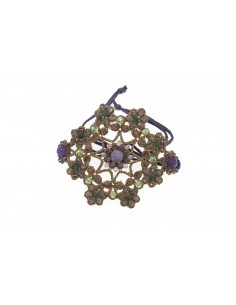 Bracciale Paola Parrinello in chiacchierino con pietre naturali