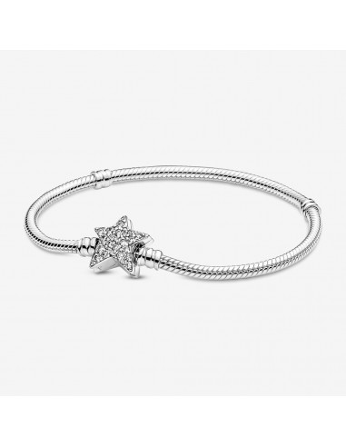 Bracciale A Stella In Acciaio Inossidabile - Gioiello Sottile E Minimal Per Donna, Lunghezza 21 Cm