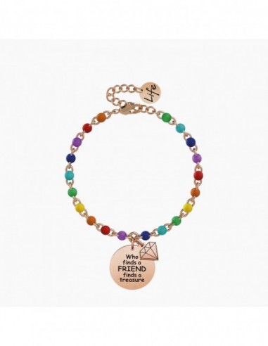 WHO FINDS A FRIEND FINDS A TREASURE - Bracciale Kidult.