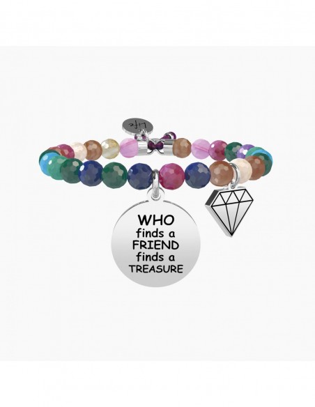 WHO FINDS A FRIEND FINDS A TREASURE - Bracciale Kidult.