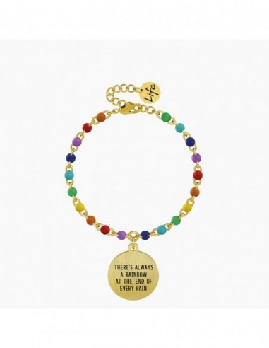 THERE'S ALWAYS A RAINBOW AT THE END OF EVERY RAIN - Bracciale Kidult.