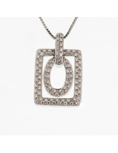 Collana geometric donna Bibigì Gioielli in oro bianco e diamanti