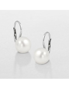 Orecchini Giorgio Visconti con perla e diamante taglio brillante D. ct 0,06 P. 7/7,5