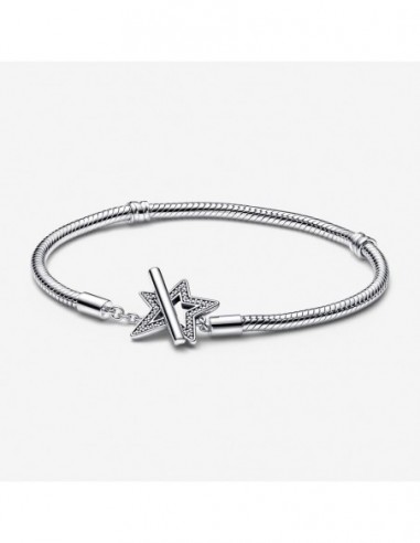 Bracciale con Chiusura a T e Stella Pandora