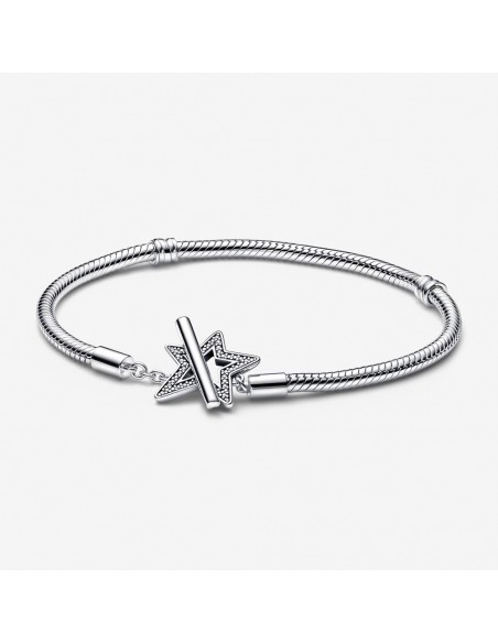 Bracciale con Chiusura a T e Stella Pandora