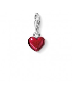 Charm Pendente in Argento "CUORE ROSSO" Thomas Sabo