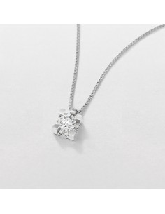 Collana Giorgio visconti -Io luce- con diamante taglio brillante carati 0,05+0,30