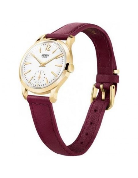 Orologio Henry London Unisex HL39-S-0098 - Quarzo, Cassa In Acciaio Dorato E Cinturino In Pelle Verde