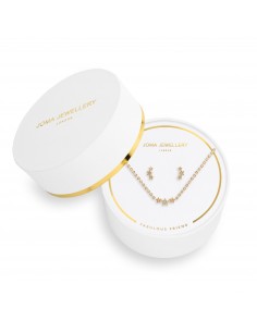 Joma Jewellery Bracciale Estensibile Argento E Oro Con Scritta 'Piccoli Amici Come Te Sono Lontani E Pochi'