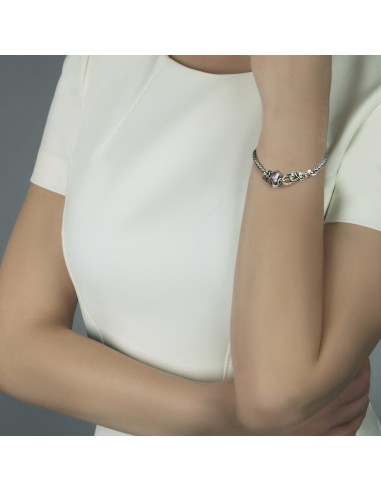 Bracciale con cuore grande in argento 925