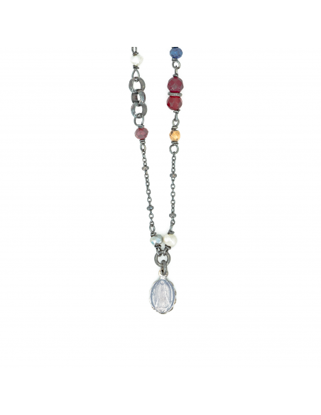 Collana in Argento e Smalto Sacramore Firenze