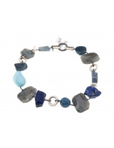 Conna prodotta da Amlè in argento e pasta di turchese perle e pietre naturali